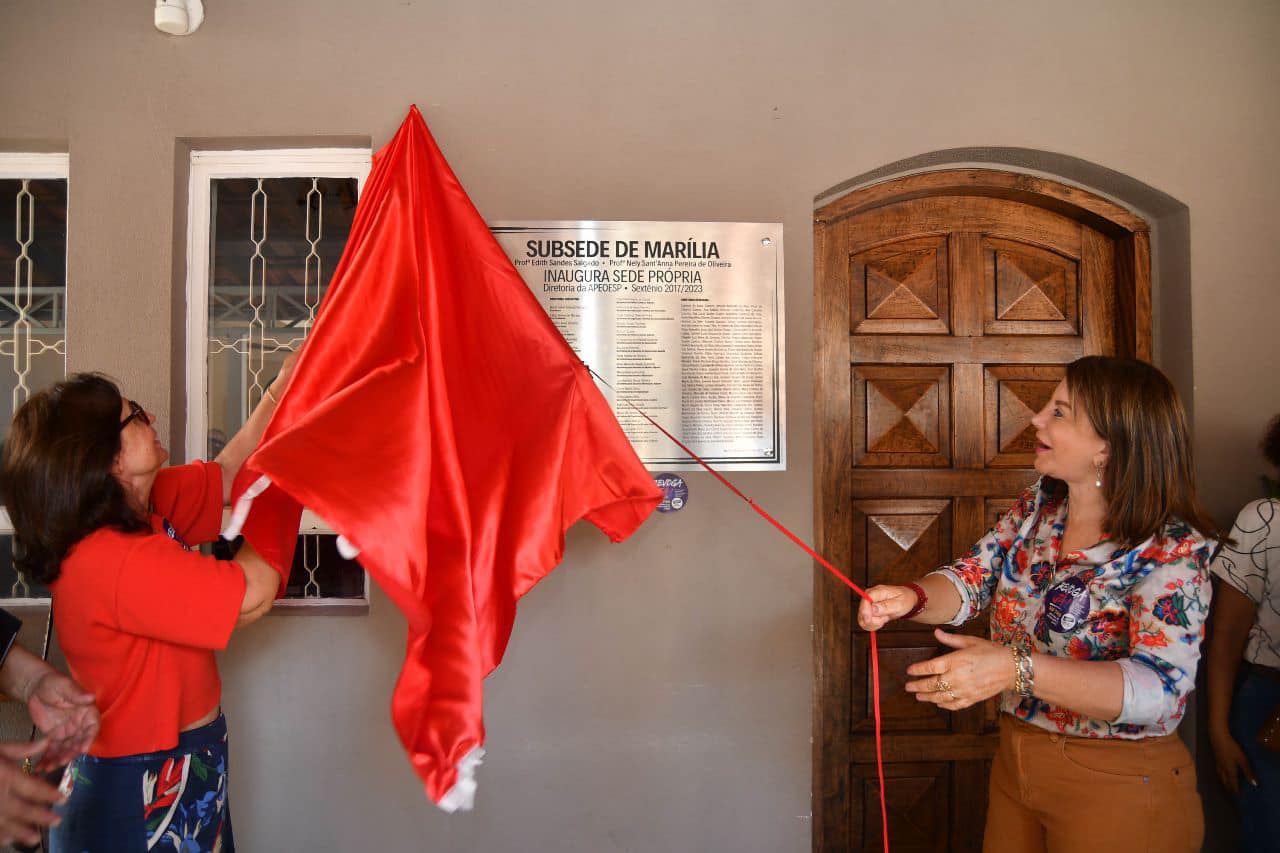 Read more about the article Em Marília, Bebel encontra professores da Apeoesp e inaugura nova subsede