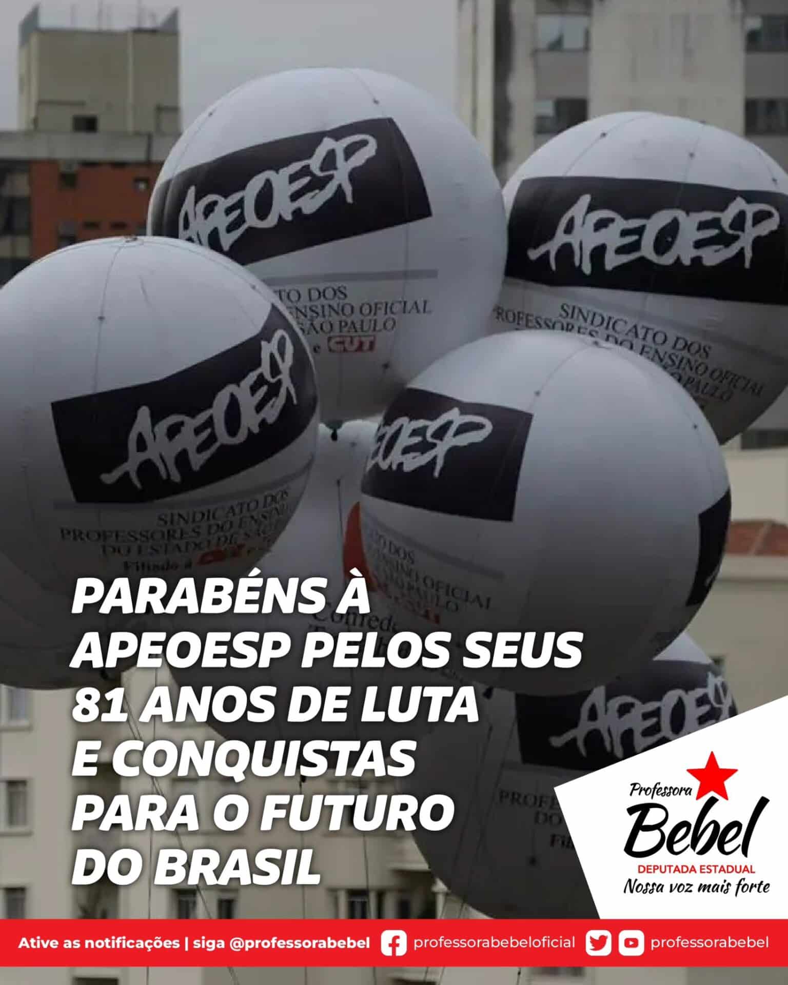 Viva a APEOESP: 81 anos!