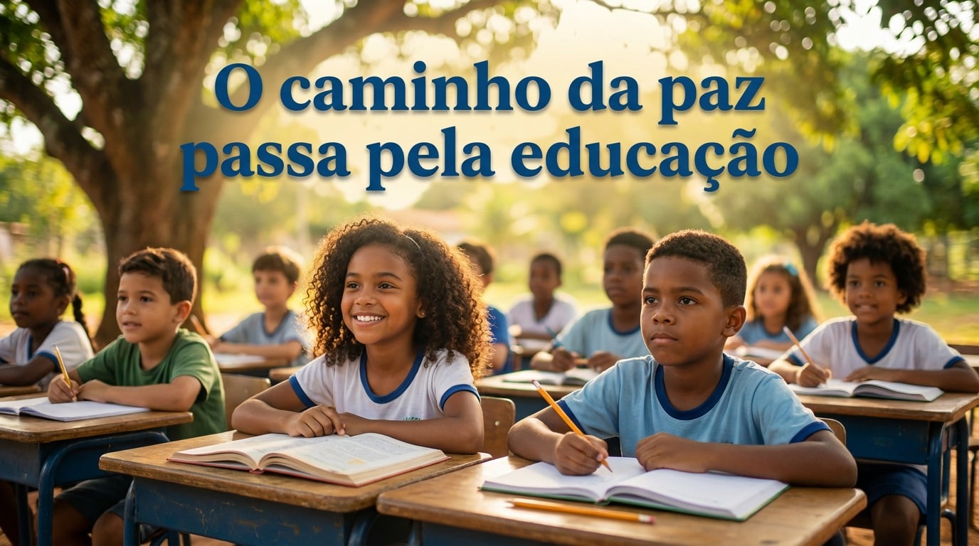 O caminho da paz passa pela educação